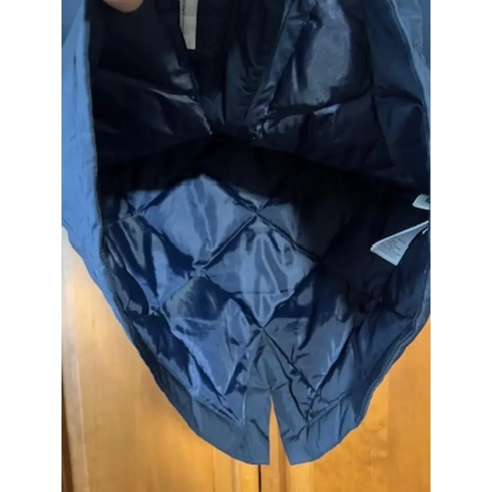 J.Crew Boys Fishtail Parka PrimaLoft Navy Blue Hooded Winter Coat Size S